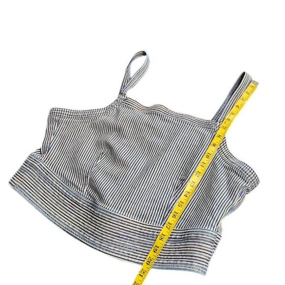 Anthropologie Pilcro Nika Embroidered Cropped Lace Up Back Tank Size XL, NWT - Picture 8 of 10